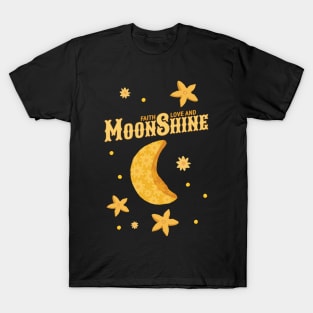 Vintage Lunar Faith, Love and Moonshine T-Shirt